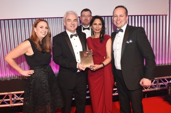 Barclays presenting an award at #RRA17